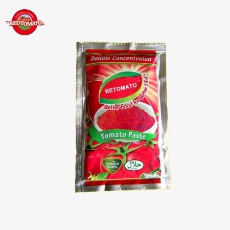 China Produktion Fabrikpreis 100g Flat Sachet Tomaten Paste 30%-100% Reinheit Süß und Sauer Geschmack