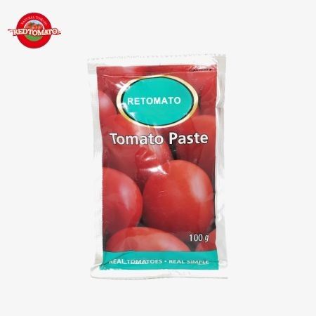 China Produktion Fabrikpreis 100g Flat Sachet Tomaten Paste 30%-100% Reinheit Süß und Sauer Geschmack