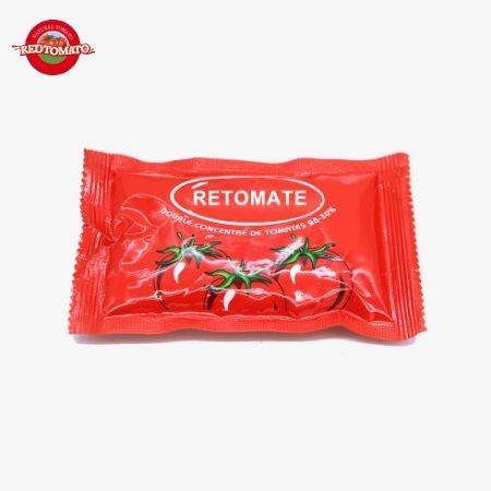Süß-Sauer-Tasche Ketchup, 18 Gramm reine natürliche Tomatensachetten für die Sauce.