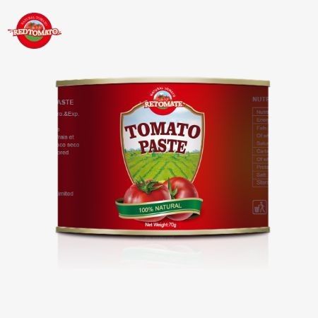 Bequem verpackte 70g Dosen süß-saure Tomatenpaste mit benutzerfreundlichem, harten Deckel