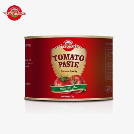 Premium-Tomatenkonservenkonzentrat in 70g-Dosen mit benutzerfreundlichem leicht zu öffnenden Deckel