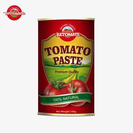 140 g Tomatenpaste in Dosen mit einem innovativen leicht zu öffnenden Deckel gemäß den HACCP-Normen