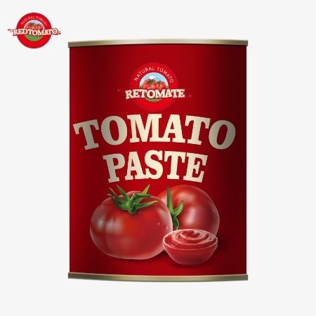 198 g Tomatenpaste aus Dosen, die den ISO HACCP BRC- und FDA-Produktionsnormen entspricht