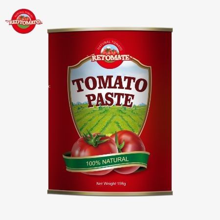 198 Gramm Tomatenpaste aus Dosen, die den ISO HACCP BRC und FDA-Produktionsnormen entspricht