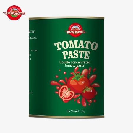 Die 198 Gramm Dosen Tomatenpaste erfüllen sowohl die ISO HACCP- und BRC-Standards als auch die FDA-Produktionsstandards