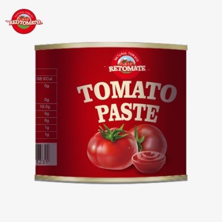 210 g Tomatenpaste aus Dosen, die den ISO HACCP BRC und FDA-Produktionsnormen entspricht