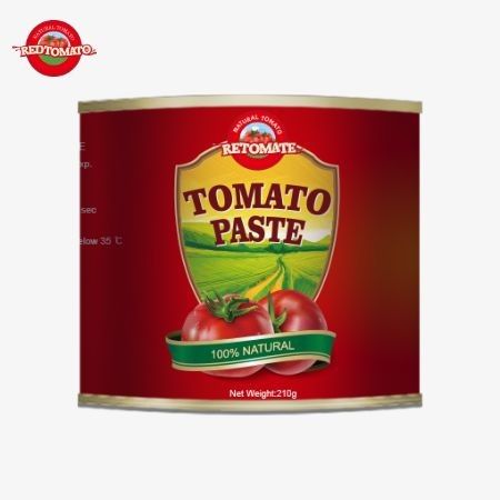 Diese 210g Dosen Tomatenpaste wird in Übereinstimmung mit ISO, HACCP BRC und FDA Produktionsstandards hergestellt
