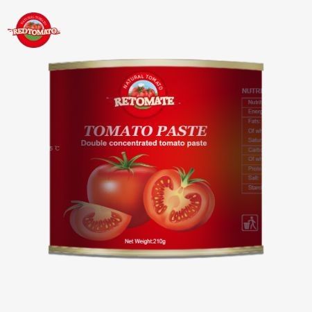 210 g Tomatenpaste in Dosen entspricht den Produktionsstandards der ISO HACCP BRC und der FDA