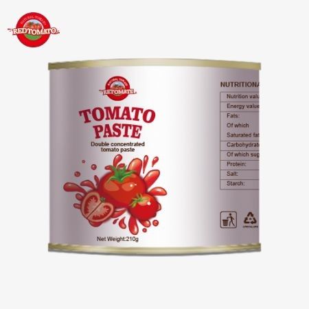 210 g Tomatenpaste in Dosen erfüllt die Produktionsstandards der ISO HACCP BRC FDA