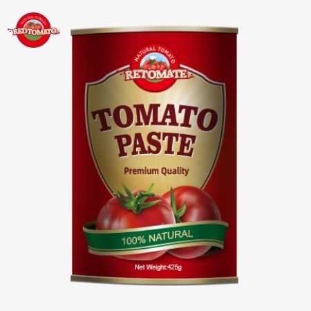 Die Herstellung von 425g Tomatenpaste-Dosen entspricht den internationalen Standards der ISO HACCP BRC und FDA.