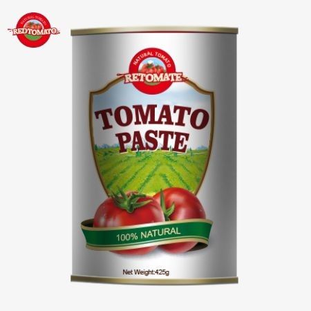 Die 425 g Dosen Tomatenpaste erfüllt die weltweiten Standards der ISO HACCP BRC und FDA-Verordnung.