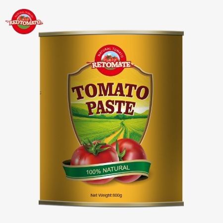 Unsere 800 g Dosen Tomatenpaste erfüllt ISO HACCP BRC und FDA internationale Qualitätsstandards