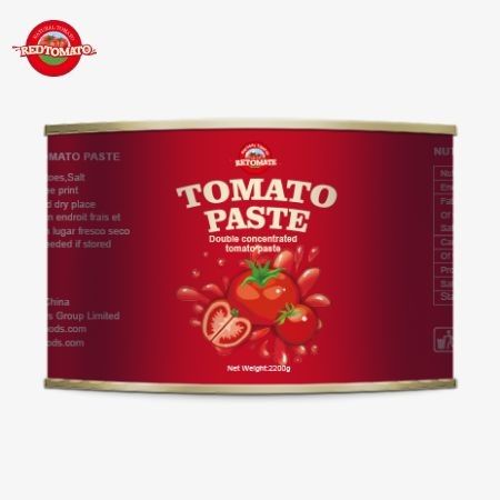 Tomatenfabrik 28-30% Brix Tomatenpaste 2200g Zinn Tomatenpaste Hochwertig frisch