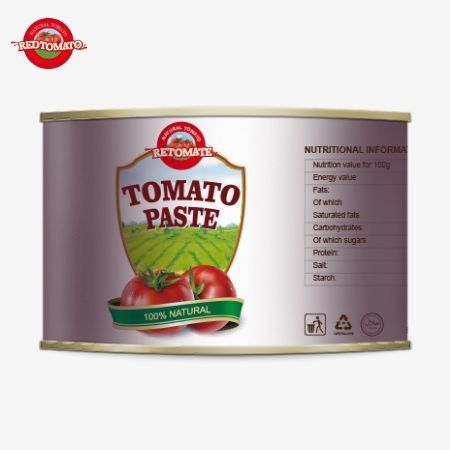 2200 g hochwertiges Konserven-Tomatenprodukt, Halal-zertifiziert für die afrikanische muslimische Küche mit 28-30% konzentrierter Tomatenpast