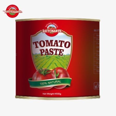 2024 Hochwertige Tomatenpaste mit 4,5 kg Massenverpackung 28-30 Brix-Verpackung