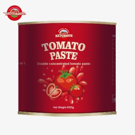 Hochwertige 2024-Tomatenpaste, verpackt in 4500 g großen Beuteln mit einer Konzentration von 28-30 Brix