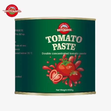 2024 Neuankömmling 4,5 kg Leichte offene aseptische organische Tomatenpaste 28-30% Brix doppelte Konzentration