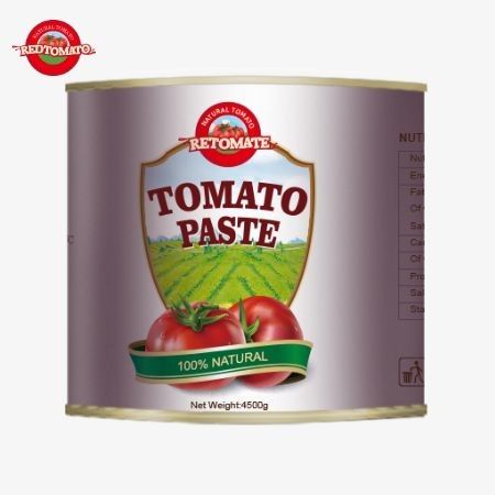 Einführung Für 2024: 4,5 kg leicht offene aseptische organische Tomatenpaste mit 28-30% Brix-Doppelkonzentration