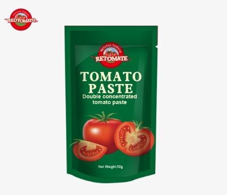 Unsere 50g Stand-up-Passe aus Tomatenpaste entspricht den ISO HACCP- und BRC-Standards, die die Einhaltung der Fabrikpreise gewährleisten.