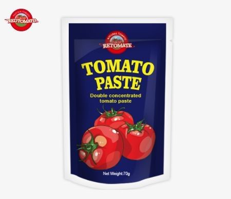 70 g Tomatenpaste in Stehbeutel Flachbeutel Brix 28-30% 22-24% 18-20% Konzentration