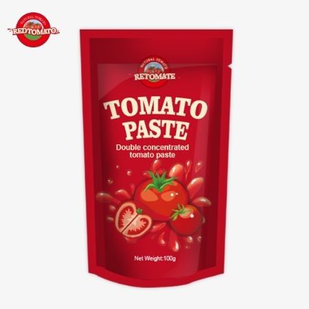 Tomatenpaste 100% Reinheit in Stehbeutel Tomaten-Tomaten-Paste mit 100g Größen