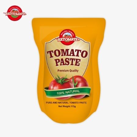 113g in Stehbeutel Tomatenpaste Fabrik ISO HACCP BRC Und FDA Produktionsstandard