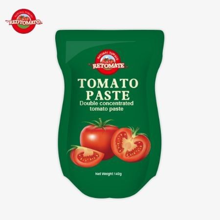 140 g Stand-up-Tasche aus süß-sauer Tomatenpaste, mit 30% bis 100% Reinheit erhältlich