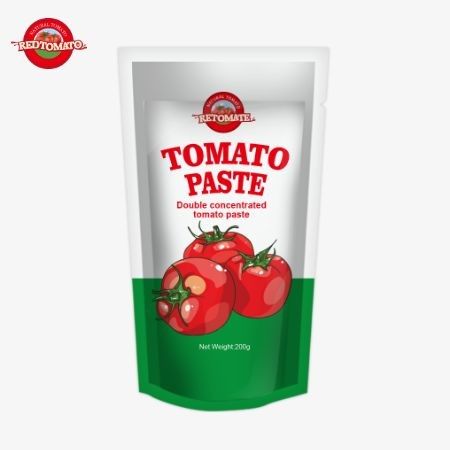 Die 200g Stand-up-Passe aus Tomatenpaste erfüllt die ISO-HACCP- und BRC-Standards und gewährleistet die Einhaltung der Fabrikpreise