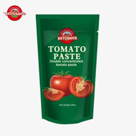 Die 200g Stand-up-Tomatensäcke erfüllt die ISO HACCP- und BRC-Standards und gewährleistet die Einhaltung der Fabrikpreise.