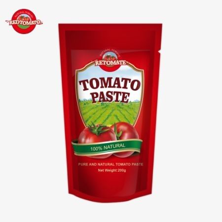 Die 200g Stand-up-Tomatensäcke erfüllt die ISO HACCP- und BRC-Standards und gewährleistet die Einhaltung der Fabrikpreise.