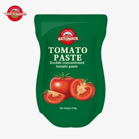 Die 210 g große Tomatenpaste entspricht den ISO HACCP BRC und FDA Produktionsstandards.