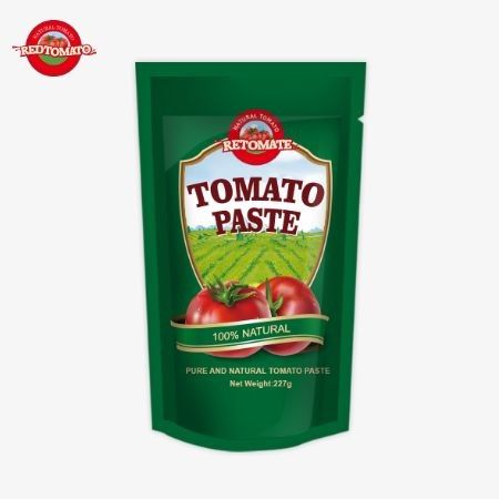 ISO-Tomatensäcke 227g Doppelkonzentrierte Tomatenpaste mit einer Reinheit von 30% bis 100%