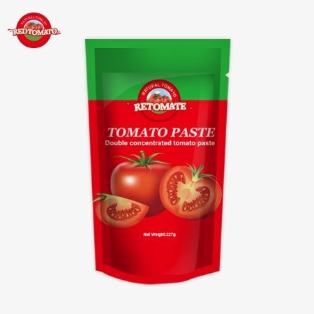ISO Tasche Tomatenpaste 227g Dreifachkonzentrierte Tomatenpaste mit einer Reinheit von 30% bis 100%