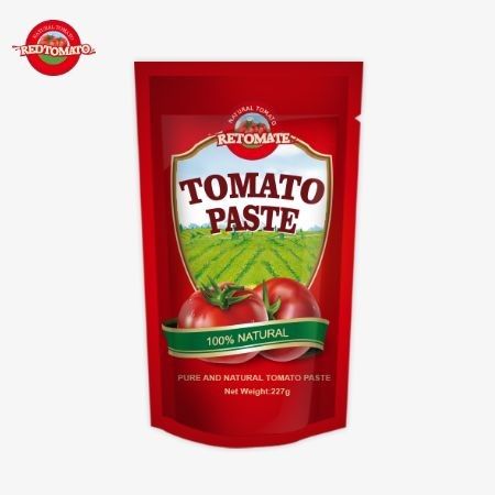 ISO-Tomatensäcke 227g Doppelkonzentrierte Tomatenpaste mit einer Reinheit von 30% bis 100%