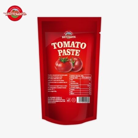 ISO-Tomatensäcke 227g Doppelkonzentrierte Tomatenpaste mit einer Reinheit von 30% bis 100%