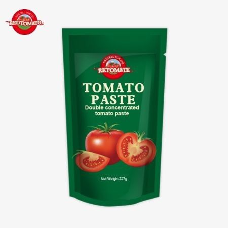 ISO-Tomatensäcke 227g Doppelkonzentrierte Tomatenpaste mit einer Reinheit von 30% bis 100%