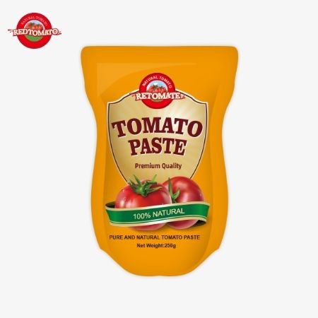 250 g Tomatenpaste in einem Stehbeutel süß und sauer, mit 30%-100% Reinheit