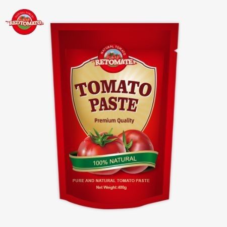 400g Stand-up-Tomatensäcke Paste bequem geschmackvoll und Reinheit von 30% bis 100%