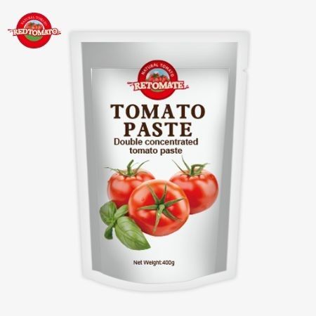 400 g Stand-up-Tomatensäcke Paste praktisch geschmackvoll mit einer Reinheit von 30% bis 100%