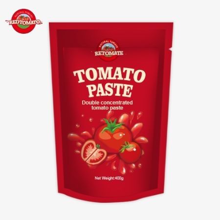 400g Stand-up-Tomatensäcke Paste praktisch und geschmackvoll mit einer Reinheit von 30% bis 100%