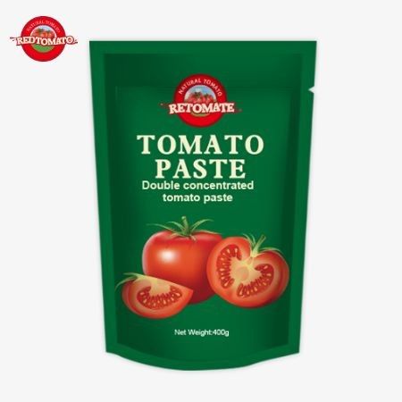 400g Stand-up-Tomatensäcke Paste praktisch und geschmackvoll mit Reinheitsniveaus von 30% bis 100%