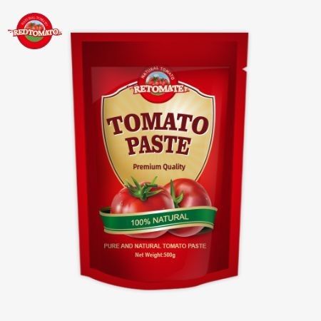 Der 500-Gramm-Stand-up-Tomatensatz bietet eine bequeme Verpackung und einen köstlichen Geschmack