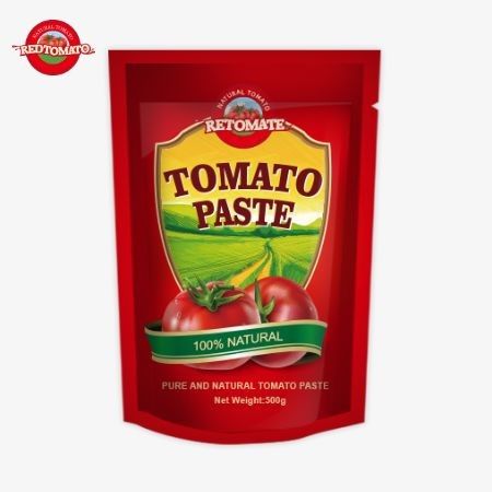 Der 500-Gramm-Stand-up-Tomatensatz bietet eine bequeme Verpackung und einen köstlichen Geschmack