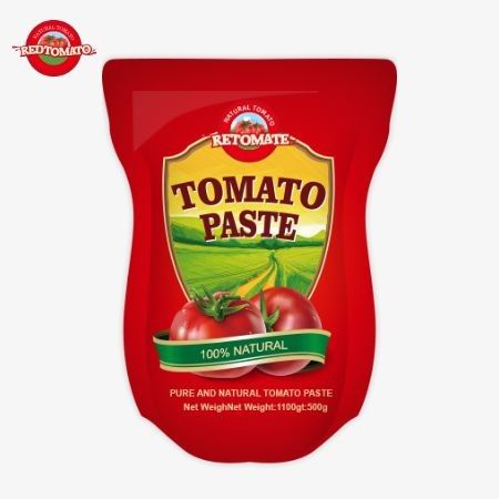 Die 1100g Stand-Up-Tomatensäcke erfüllt die ISO, HACCP und BRC-Standards für die Einhaltung der Fabrikpreise