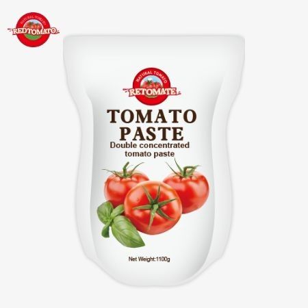 1100g Stand-up-Paket mit Tomatenpaste erfüllt ISO HACCP und BRC-Standards für die Einhaltung der Fabrikpreise