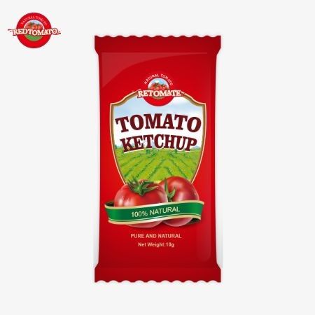 10 Gramm Ketchup mit süß-sauerem Geschmack und reinem natürlichen Geschmack