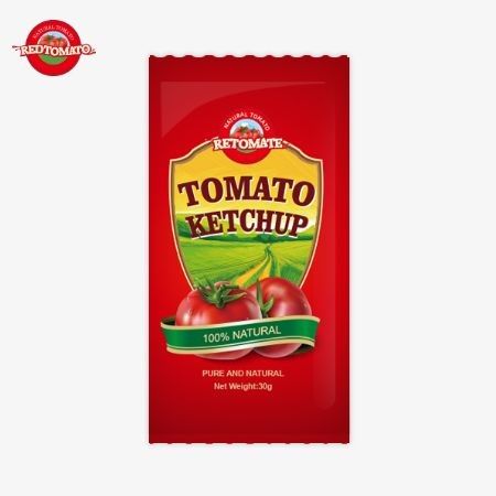 OEM 30g Tomatenketschup mit reinem natürlichen Geschmack, konform mit ISO HACCP BRC und FDA Standards