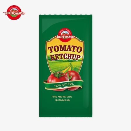 30g OEM Tomatenketschup mit reinem natürlichen Geschmack erfüllt ISO HACCP BRC und FDA Standards für Qualität und Sicherheit