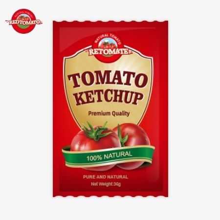 Geschmack erfüllt ISO HACCP BRC und FDA Standards 36g OEM Tomaten Ketchup Beutel