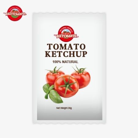 OEM 36g Tomaten Ketchup Sachet aus China Fabrik mit reinen natürlichen Zutaten zu Fabrikpreis angeboten